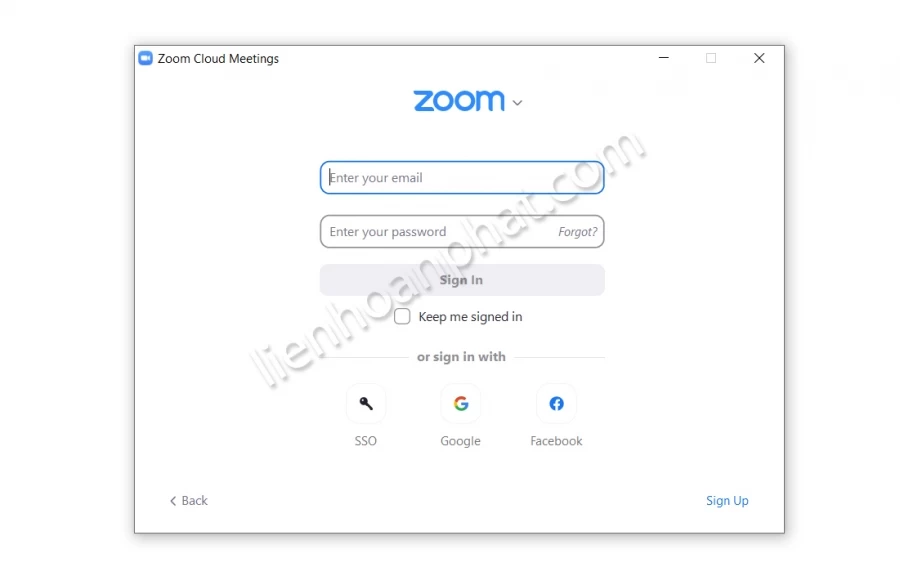 đăng ký tài khoản zoom