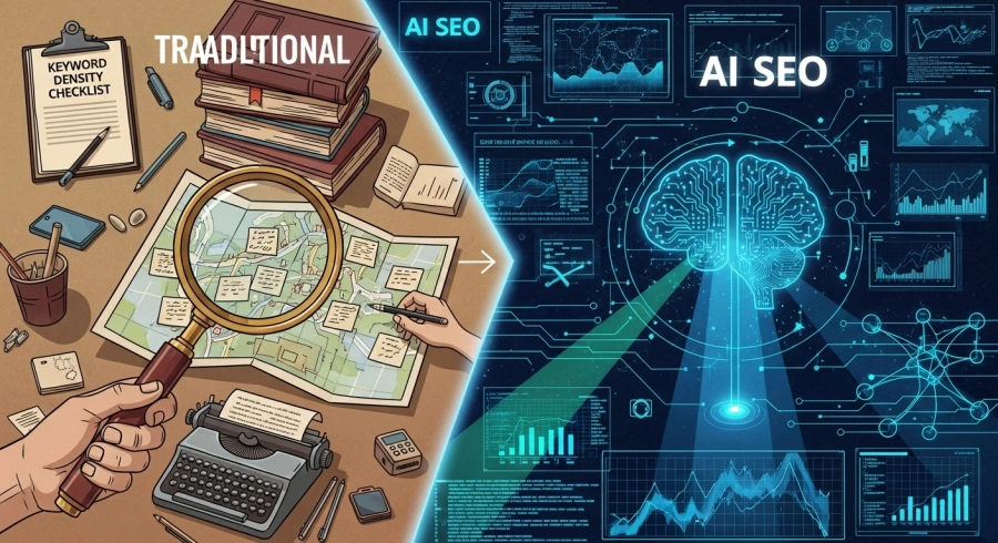 So sánh chi tiết SEO truyền thống và SEO AI