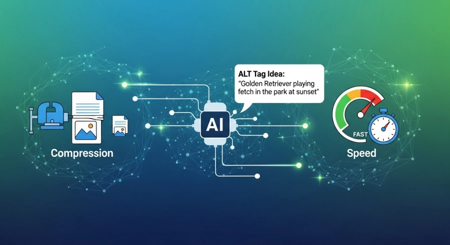 AI tự động nén ảnh và tạo ALT text cho website