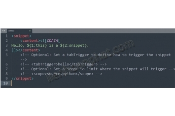 hướng dẫn tạo snippet cho Sublime để viết code nhanh